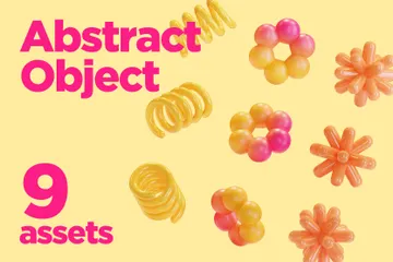 Abstract Object 3D Icon Pack