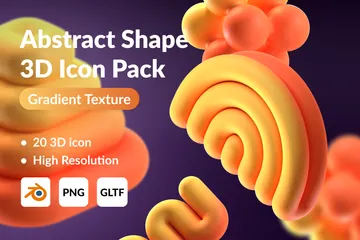 Abstract Shape 3D Icon Pack