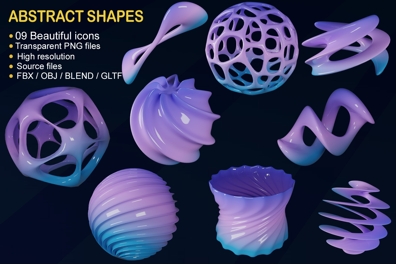 Pack custom mockup 1 - Abstract Shape