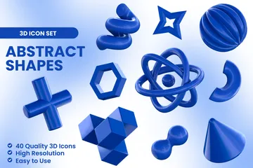 Abstract Shapes 3D Illustration Pack