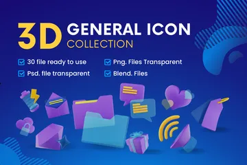 Allgemeine Icon-Pakete 3D Icon Pack