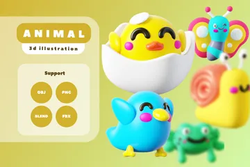 동물 3D Icon 팩