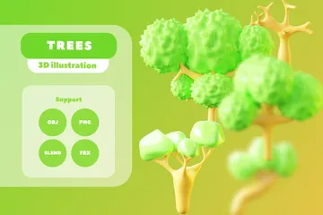 Des arbres Pack 3D Icon