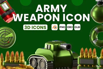 Arma do exército Pacote de Icon 3D