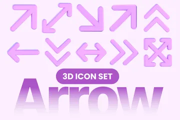 Arrow 3D Icon Pack