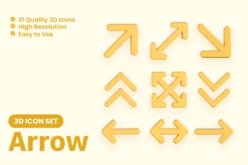 Arrow 3D Icon Pack