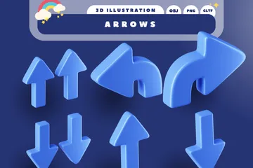 Arrows 3D Icon Pack