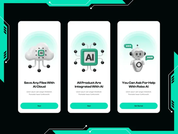 Premium Artificial Intelligence 3D Illustration pack from Science ...