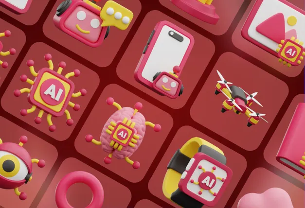 Premium Artificial Intelligence 3D Illustration pack from Science ...