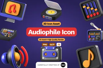 Audiophile 3D Icon Pack