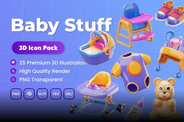 Baby Stuff 3D Icon Pack