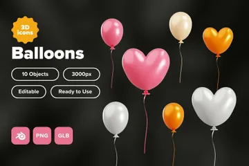 Balloons 3D Icon Pack