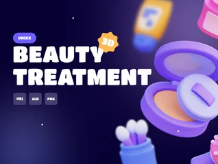 Beauty Treatment 3D Icon Pack