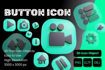 Botón Paquete de Icon 3D