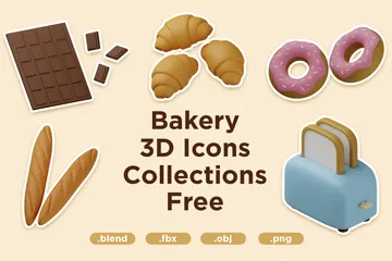 Boulangerie Pack 3D Icon