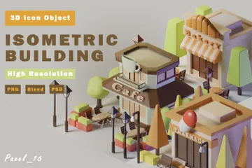 Building 3D Illustration Pack