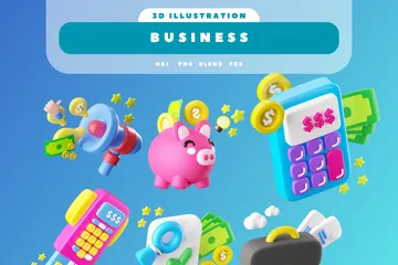 Business 3D Icon Pack