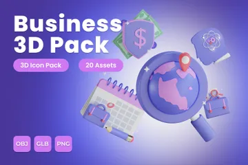 Business 3D Icon Pack