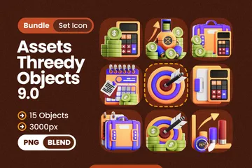 Business Objects 3D Icon Pack