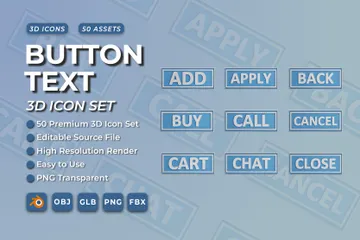 BUTTON 3D Icon Pack