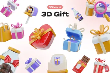 Cadeau Pack 3D Icon