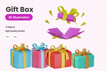 Caja de regalo Paquete de Icon 3D