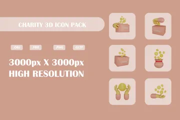 Charity 3D Icon Pack