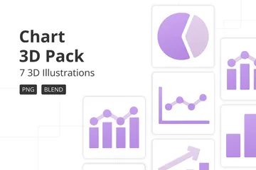 Chart 3D Icon Pack