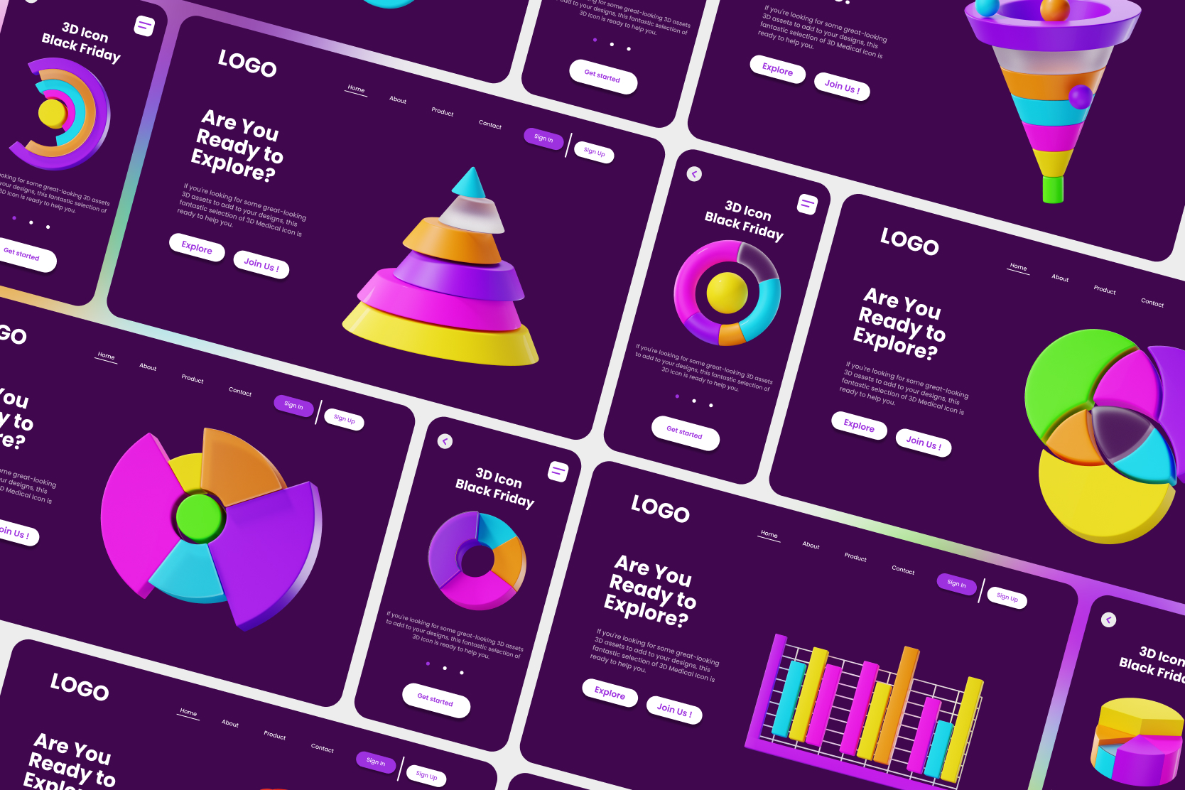 Pack custom mockup 4 - Chart And Statistic