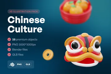 Chinese Culture 3D Icon Pack