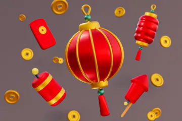 Chinese New Year 3D Icon Pack