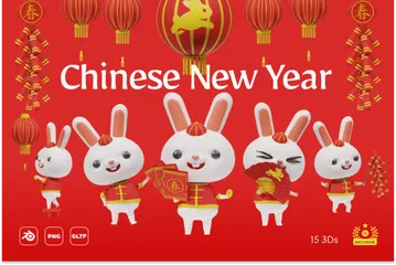 Chinese New Year 3D Icon Pack