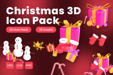 Christmas 3D Icon Pack