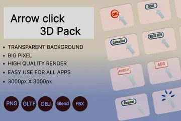 Cliquez sur la flèche Pack 3D Icon