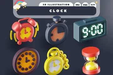 時計 3D Iconパック