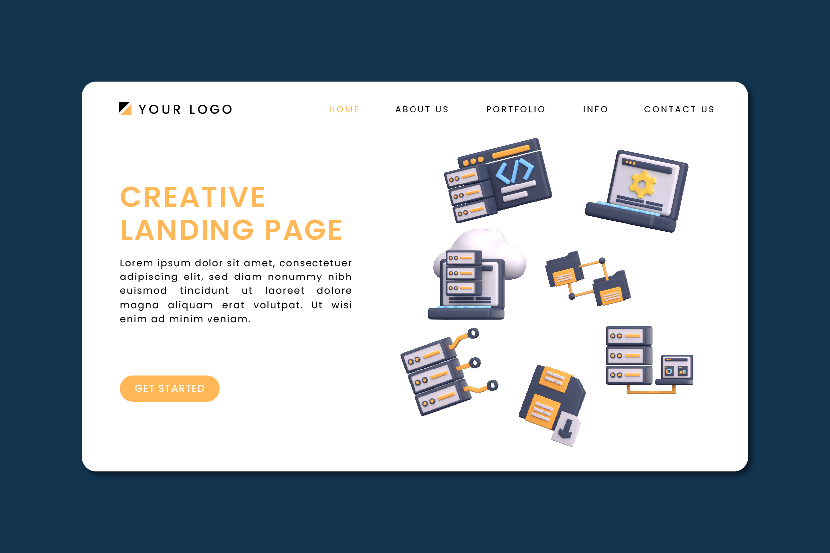Pack custom mockup 5 - Cloud Computing