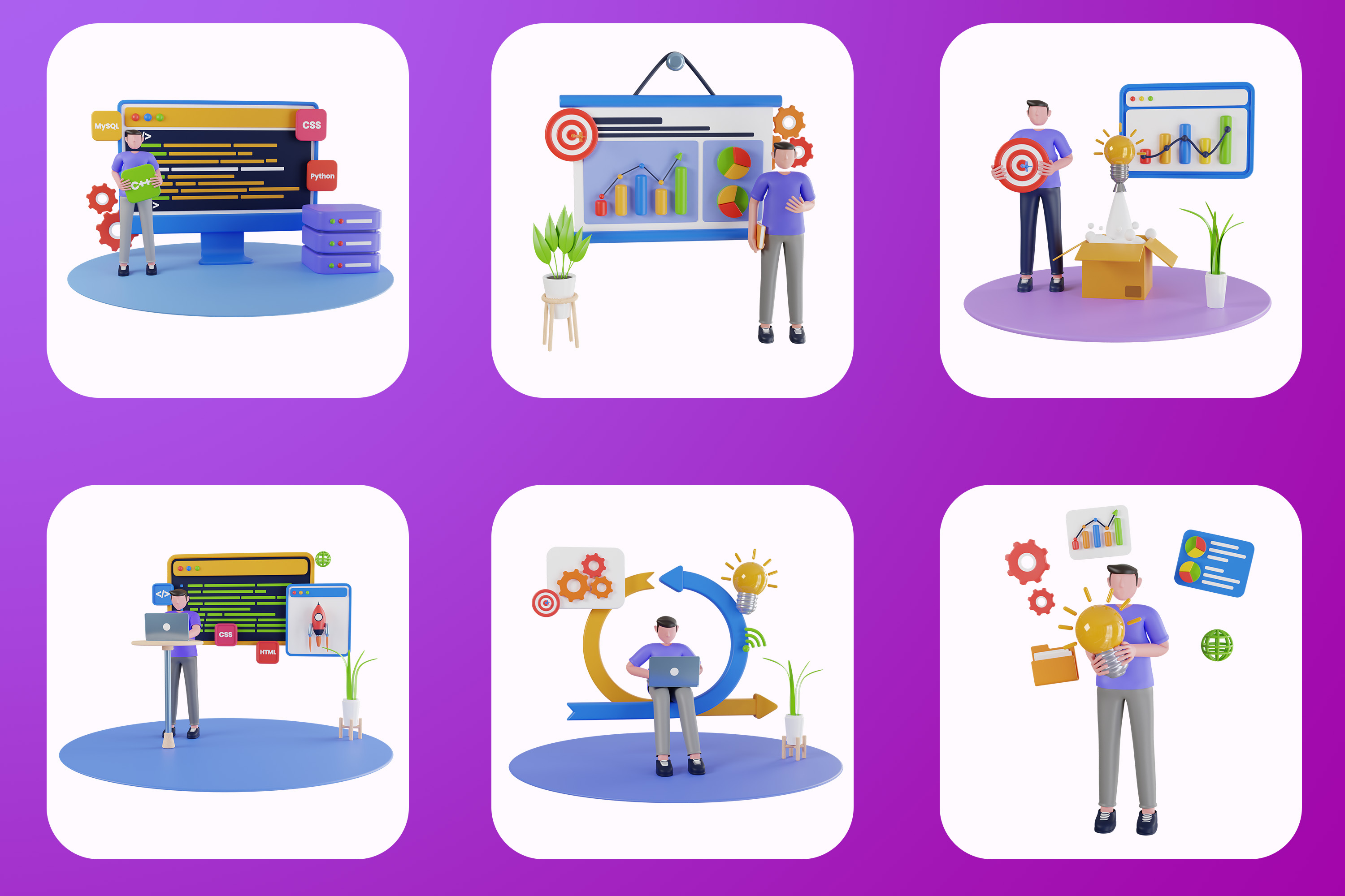 Pack custom mockup 4 - Coding And Programming