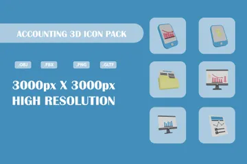 Comptabilité Pack 3D Icon