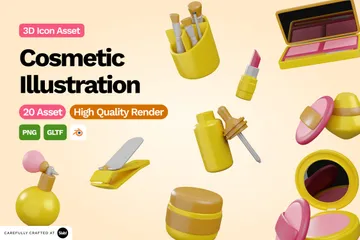 Productos cosméticos Paquete de Icon 3D