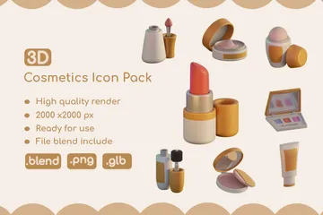 Cosmetics 3D Icon Pack