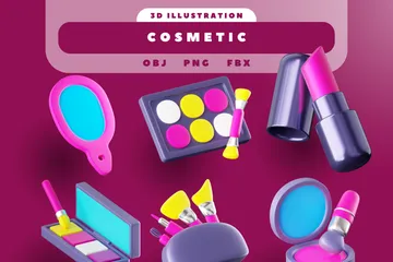 Cosmétique Pack 3D Icon