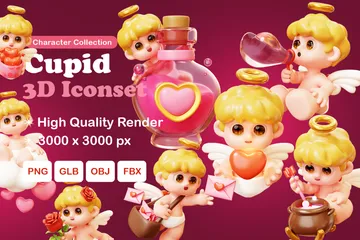 Cupid 3D Icon Pack