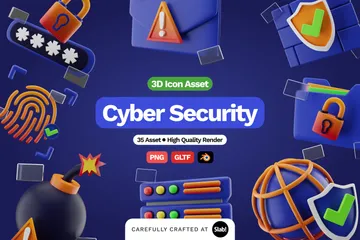 Cyber Security 3D Icon Pack