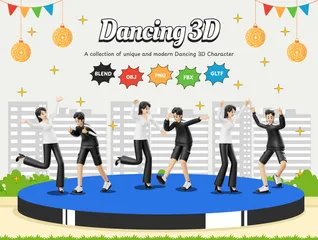 Dancing 3D Illustration Pack