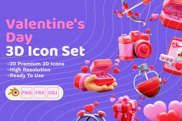 Día de San Valentín Paquete de Icon 3D