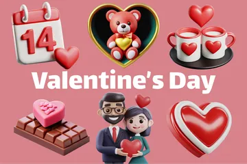 Día de San Valentín Paquete de Icon 3D