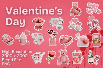 Día de San Valentín Paquete de Icon 3D