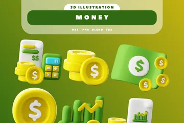 Dinero Paquete de Icon 3D