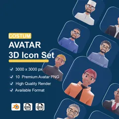 DISFRAZ DE AVATAR Paquete de Icon 3D