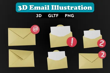 E-mail Pacote de Icon 3D